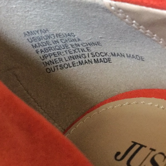 JustFab orange heels SZ9 - Picture 7 of 8